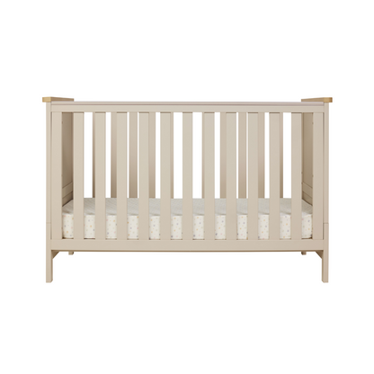 Misha Cot in Mushroom & Golden Oak