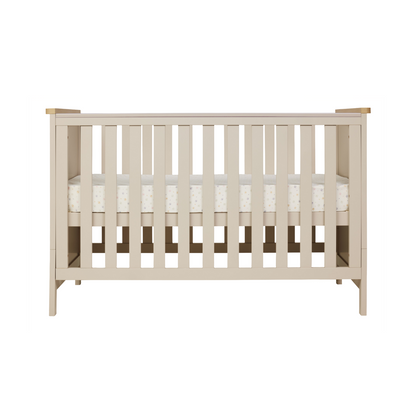 Misha Cot in Mushroom & Golden Oak