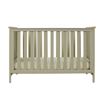 Misha Cot in Sage & Golden Oak