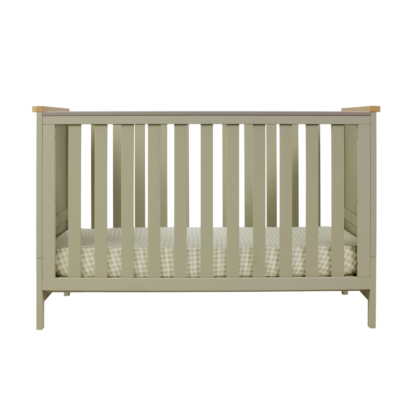 Misha Cot in Sage & Golden Oak