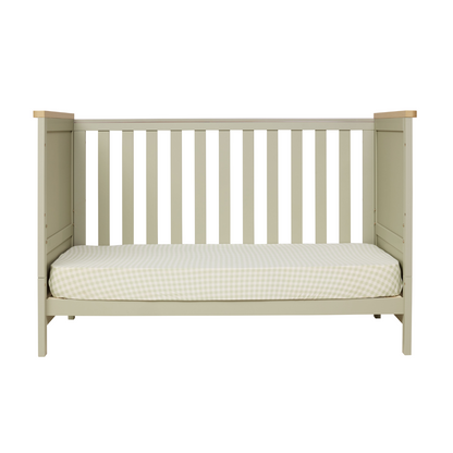 Misha Cot in Sage & Golden Oak