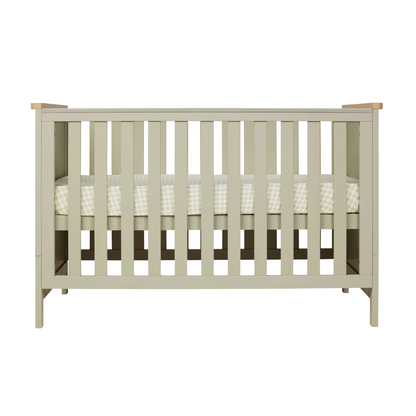 Misha Cot in Sage & Golden Oak