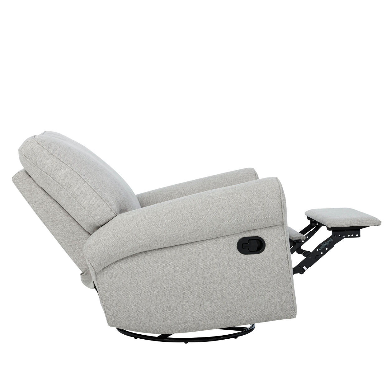 Billie Recliner Glider Nursery Chair in Pure Grey